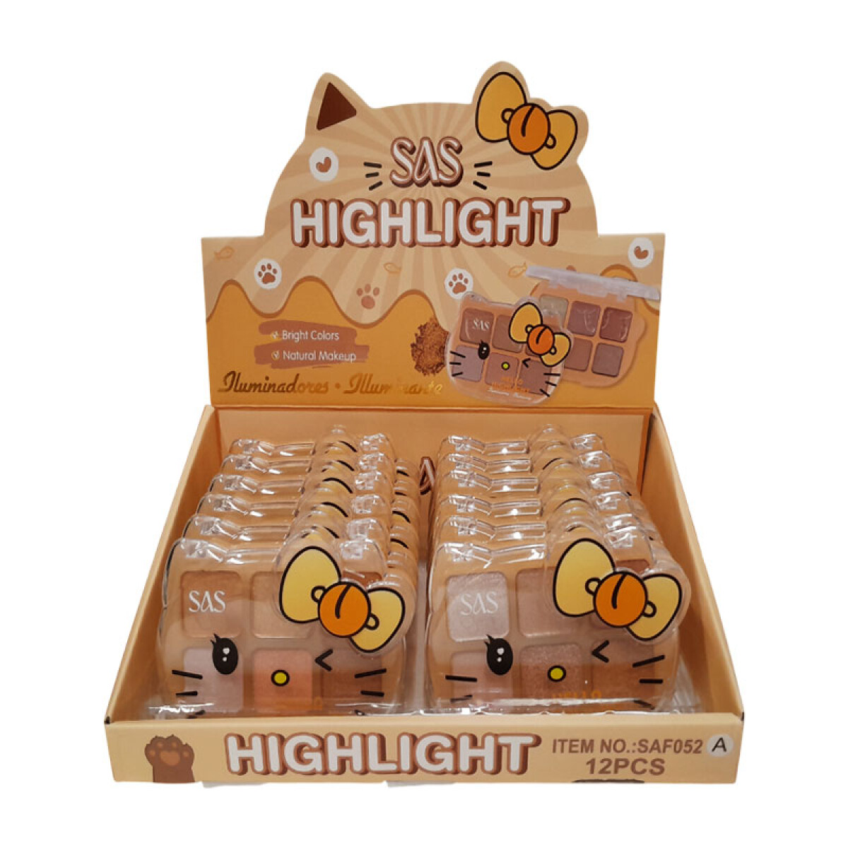 Paleta de iluminadores 6 tonalidades - Paleta De Iluminadores 6 Tonalidades 