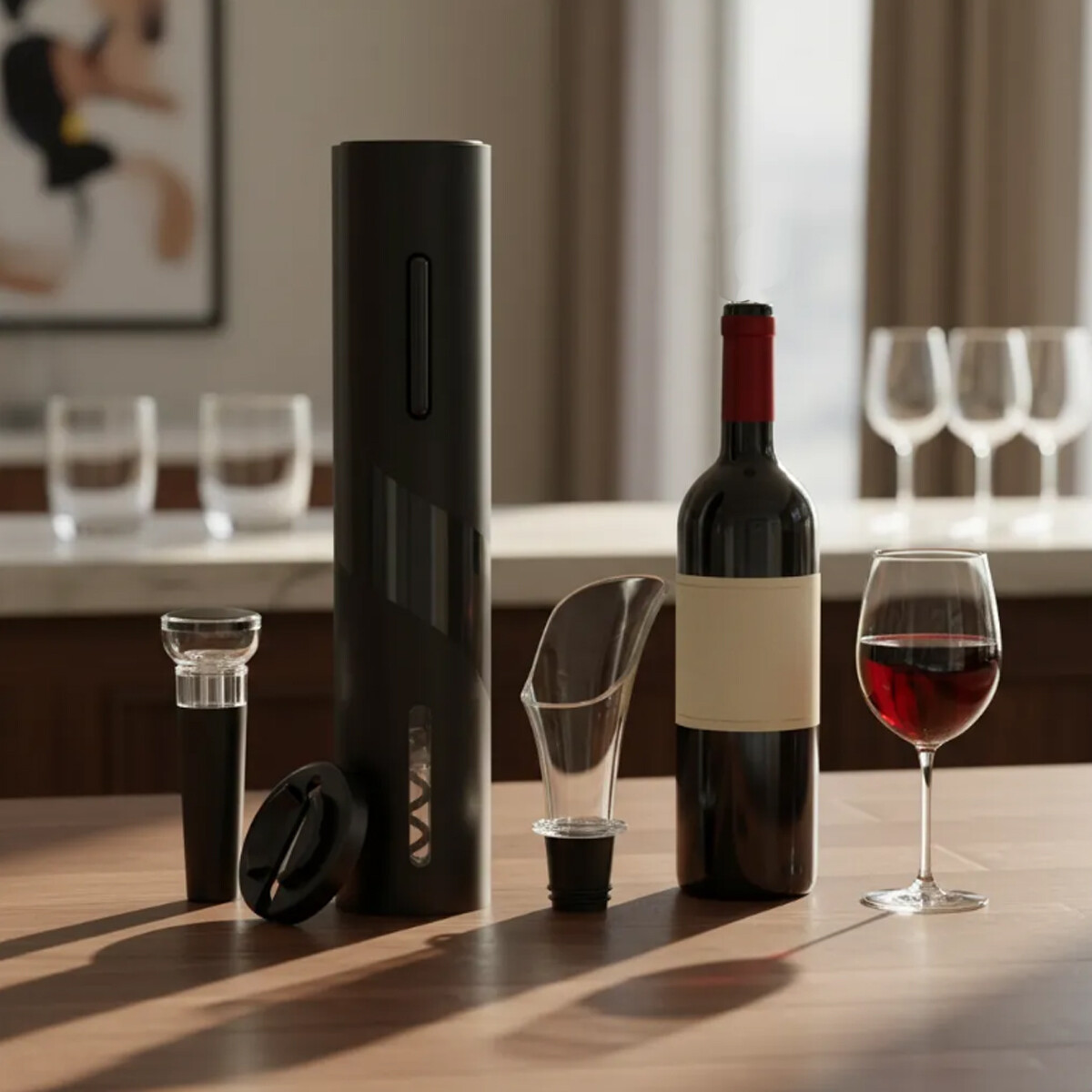 Abridor De Vino Eléctrico Automático a Pilas AA 