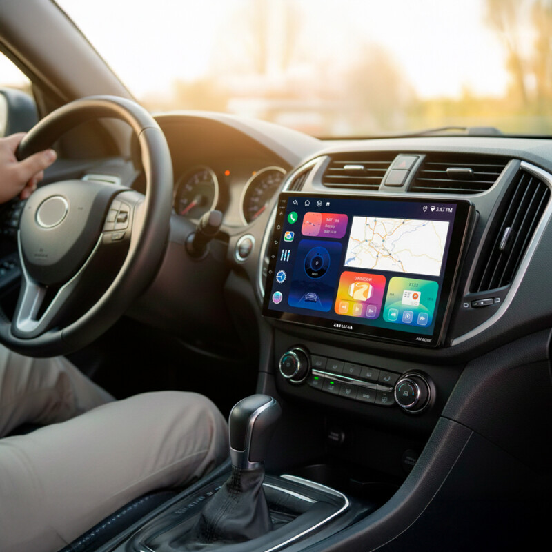 Radio Multimedia para Auto AIWA 2 Din QLED 9" Android 11 con Carplay, Android Auto y 4G | AW-A928C Radio Multimedia para Auto AIWA 2 Din QLED 9" Android 11 con Carplay, Android Auto y 4G | AW-A928C