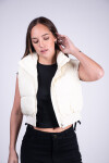 Chaleco puffer corto Blanco