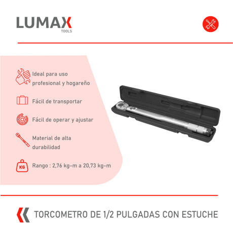 Torquímetro Lumax de 1/2 pulgada con Estuche Torquímetro Lumax de 1/2 pulgada con Estuche