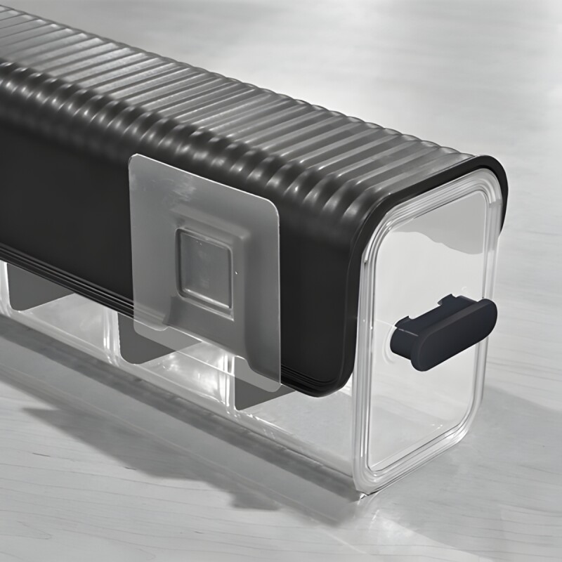 Organizador multiuso transparente con soporte adhesivo TRANSPARENTE