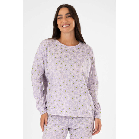 Pijama flower power Lila