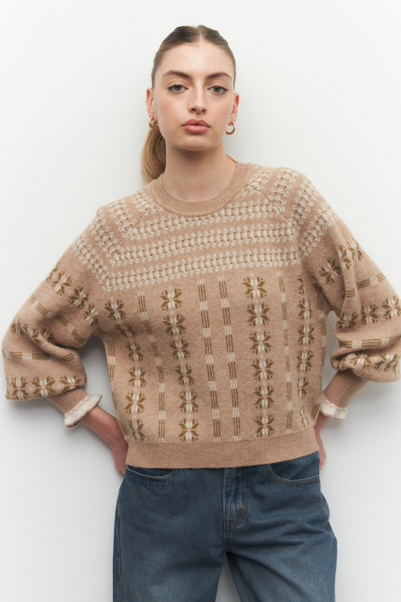 SWEATER CINTIA Beige Melange