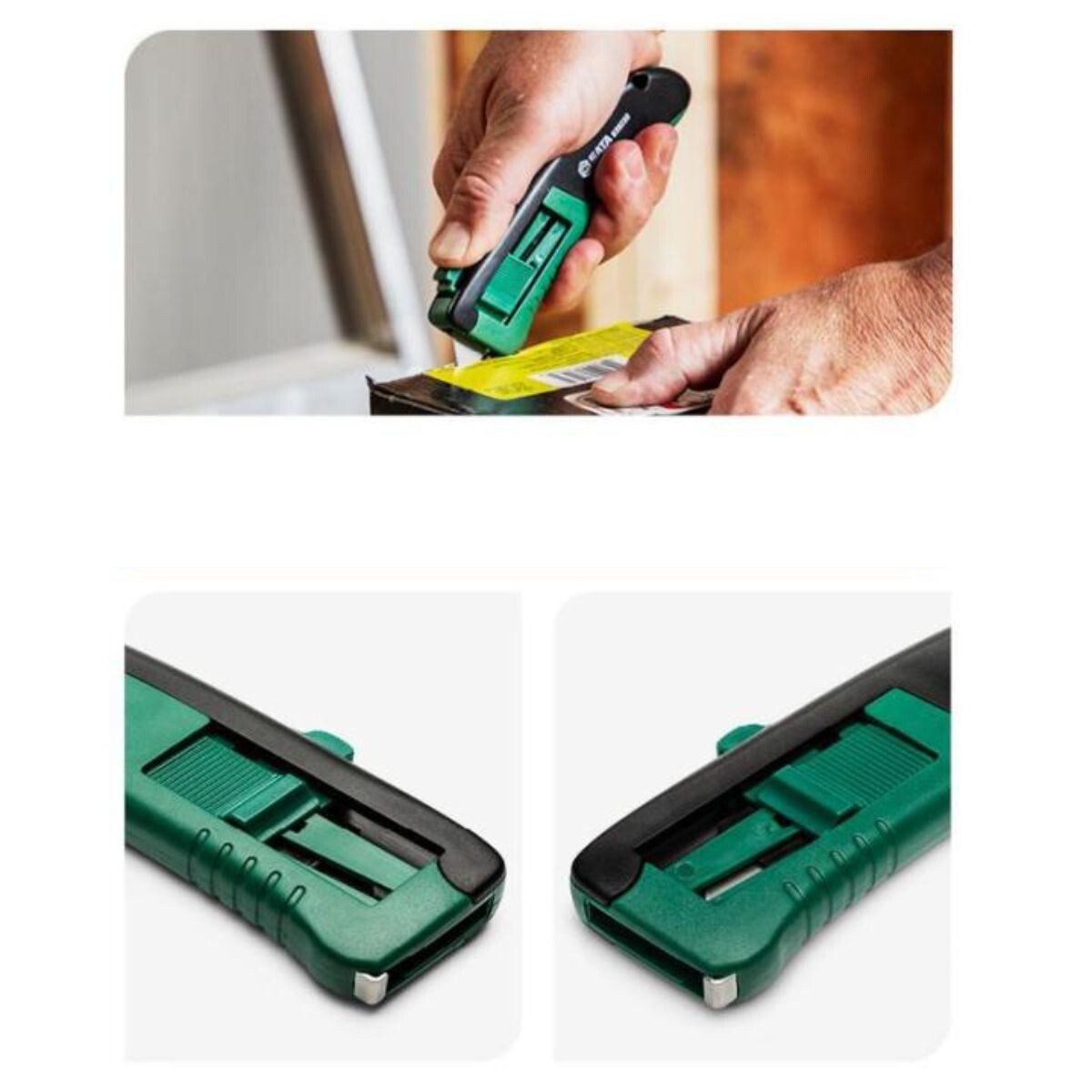 TRINCHETA AUTORRETRACTIL TRAPEZOIDAL SATA Trincheta Autorretractil Trapezoidal Sata