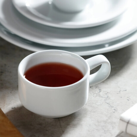 Pocillo de Té Recto Actualite 240 ml Blanco Porcelana Pocillo de Té Recto Actualite 240 ml Blanco Porcelana