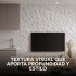 Revestimiento de Pared Panel 3D PVC 50x50cm Flor Simétrica Diseño Mármol Oscuro