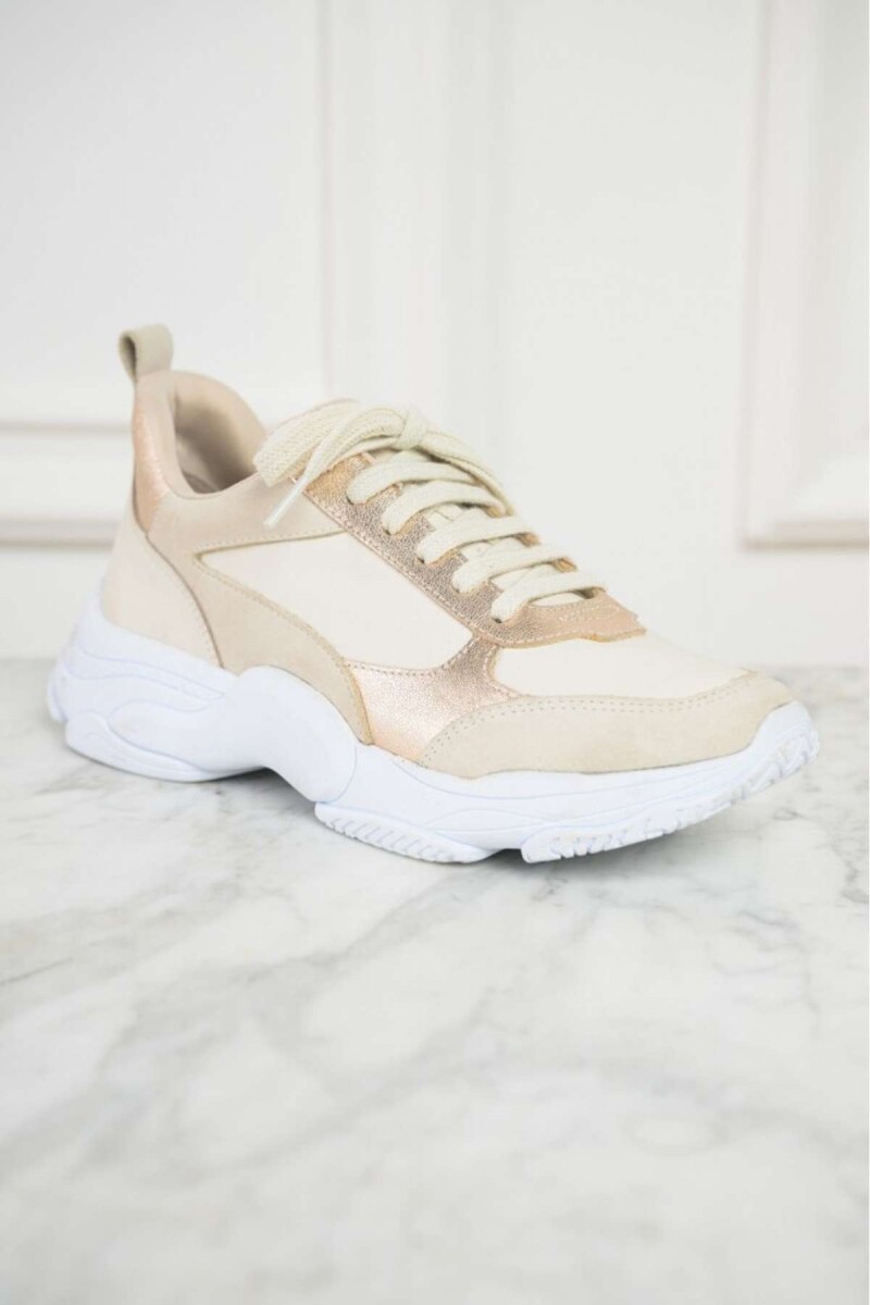 Zapatilla Combinada - Nácar 