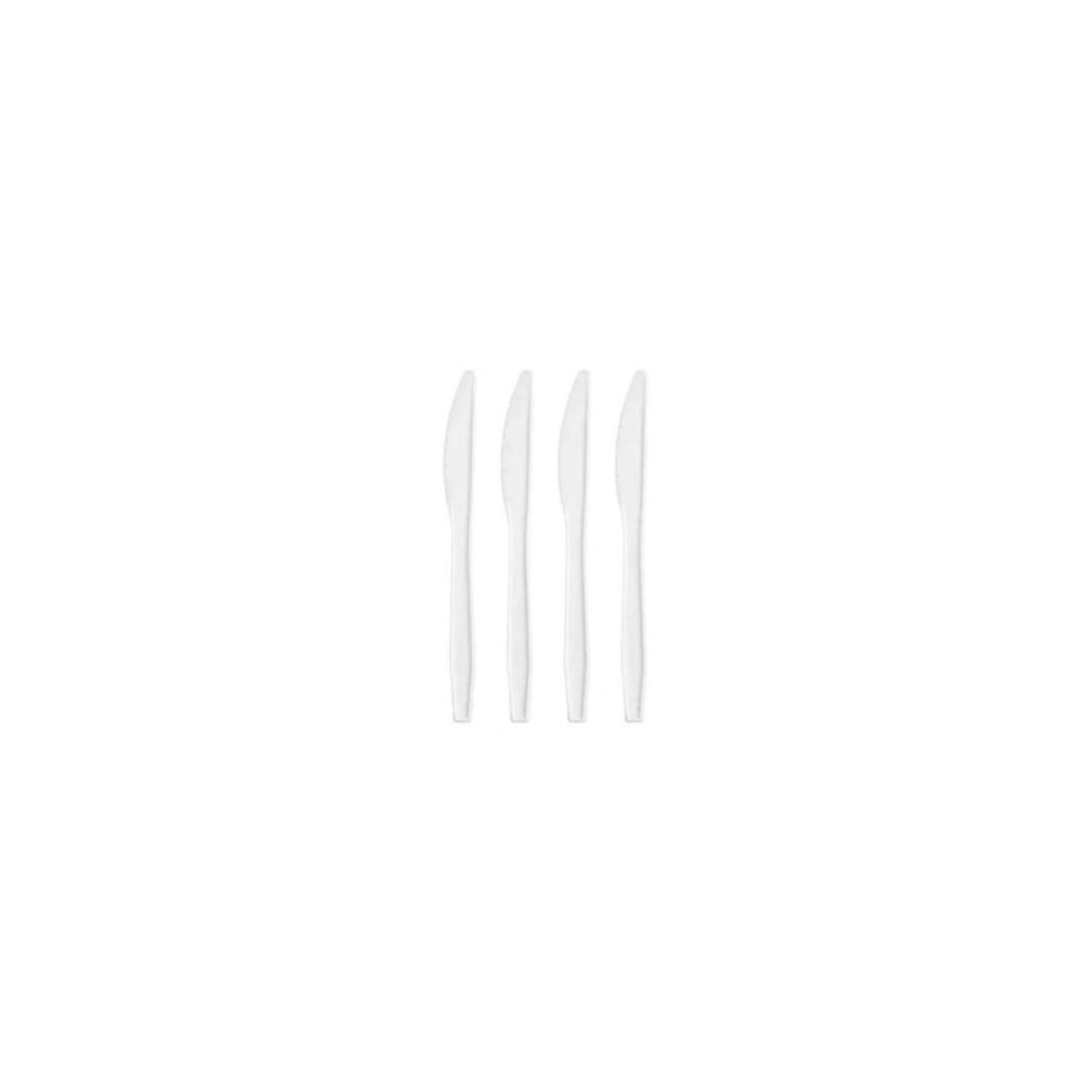 CUCHILLOS PLASTICOS X25 - Blanco 