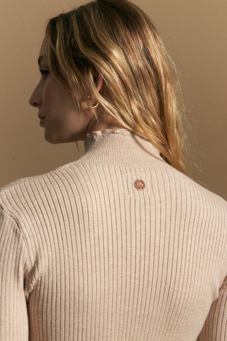 POLERA MARCH Beige Melange