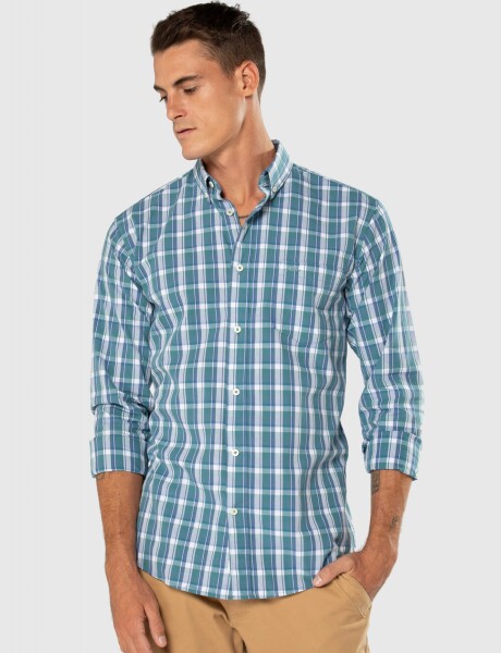 CAMISA A CUADROS Verde