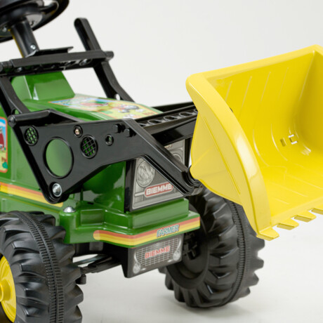 Auto Tractor Excavador A Pedal Infantil Hecho Brasil Verde