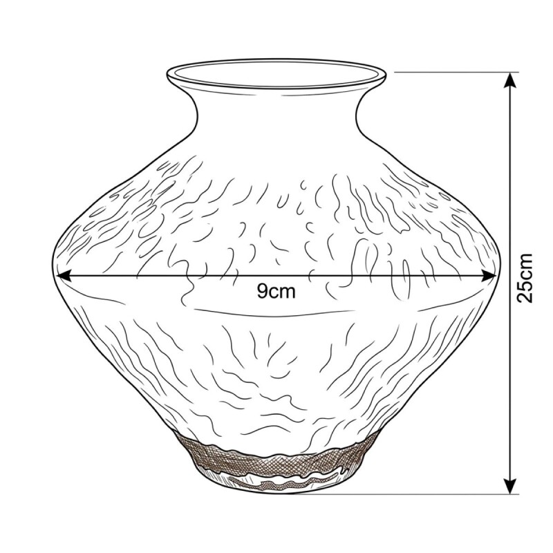 BASE VIDRIO BLANCO COMB 29X25CM Unica