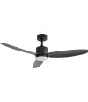 Ventilador de Techo Practic Life FS50233 con Luz LED y Control Remoto Negro
