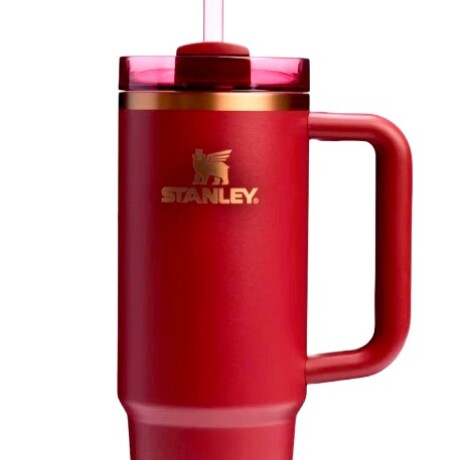 Stanley Quencher Combinado con Dorado 30oz Bordo