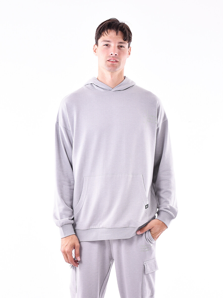 HOODIE TINCHO - GRIS CLARO 
