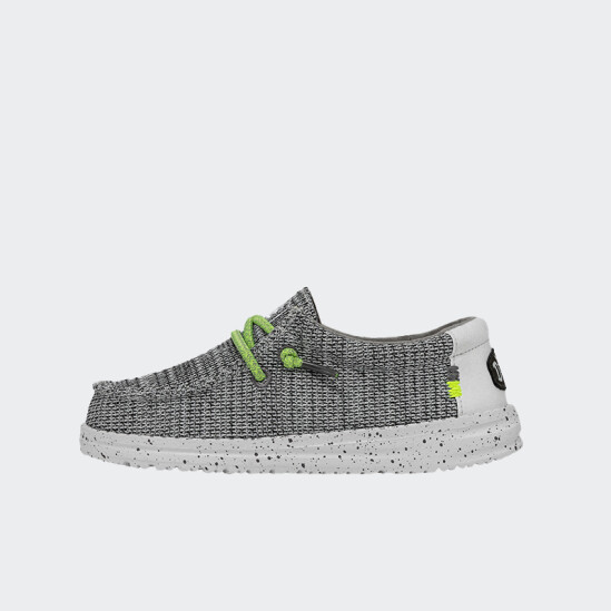 Calzado Hey Dude Wally Youth Sox Gris