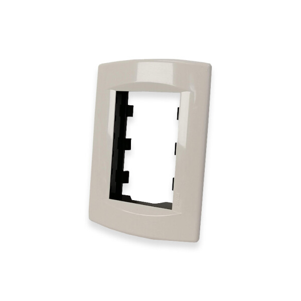Set de 10 plaquetas con 3 módulos, blanche Sica ELE07658