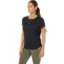 Training Mesh Short Sleeve Top - Mujer Performance Black