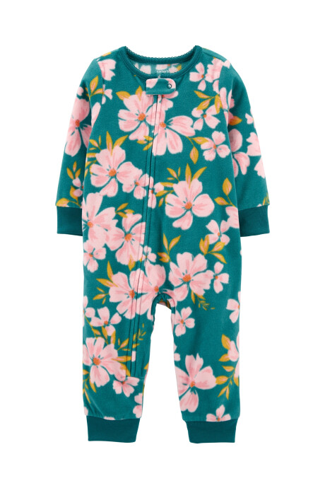 Pijama una pieza de micropolar diseño floral 0