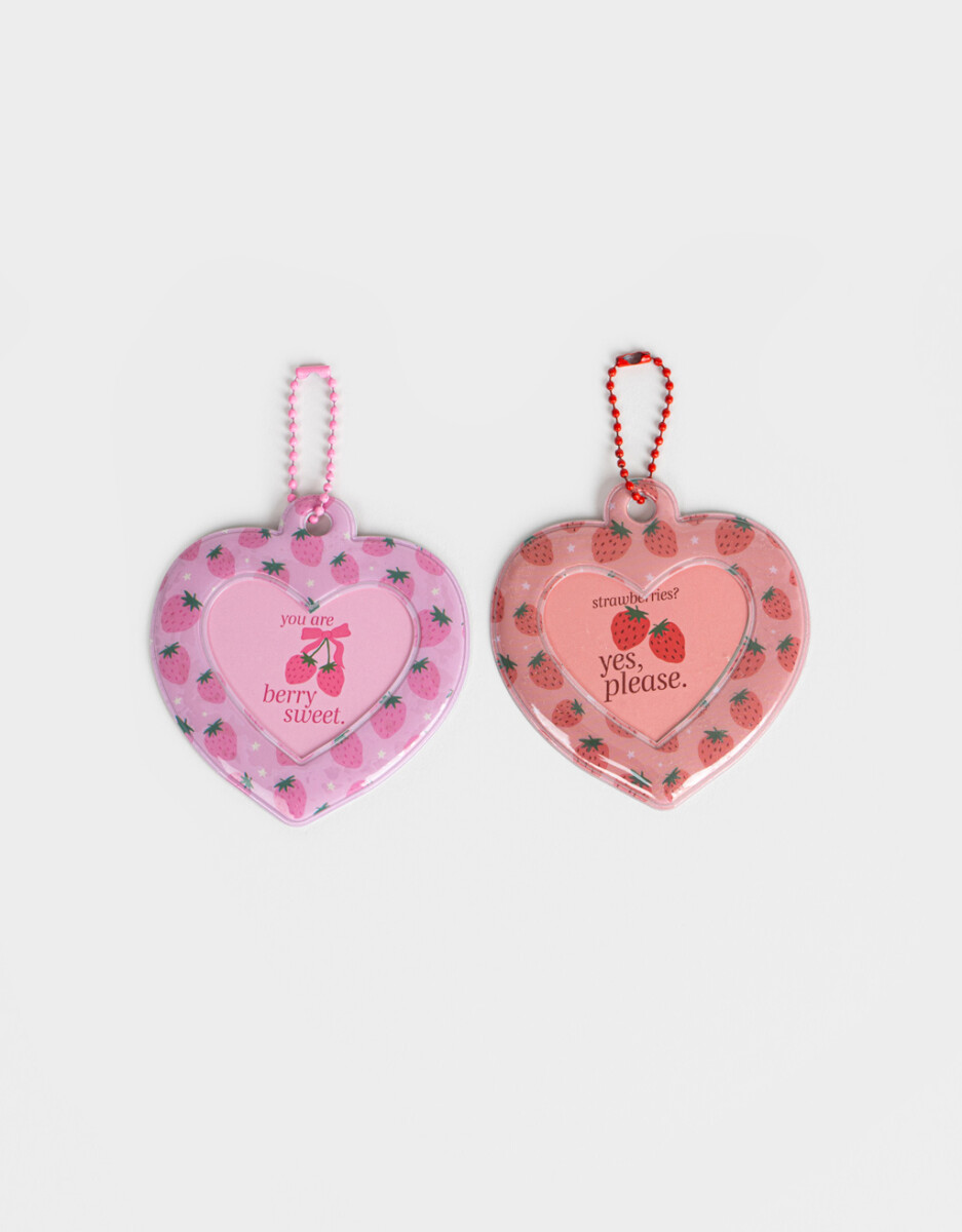 Llavero Y Charm Para Compartir Corazones 
