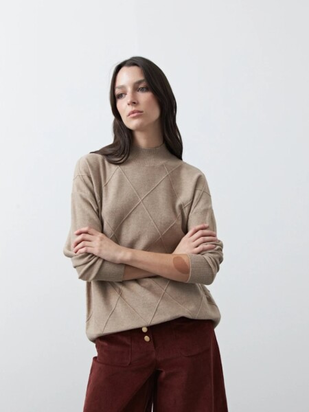 POLERA D.CASSIN JAVAIOLA BEIGE