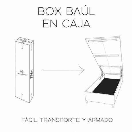 Sommier Baúl 1 plaza HAMPTONS Smartbox Memory Foam Negro