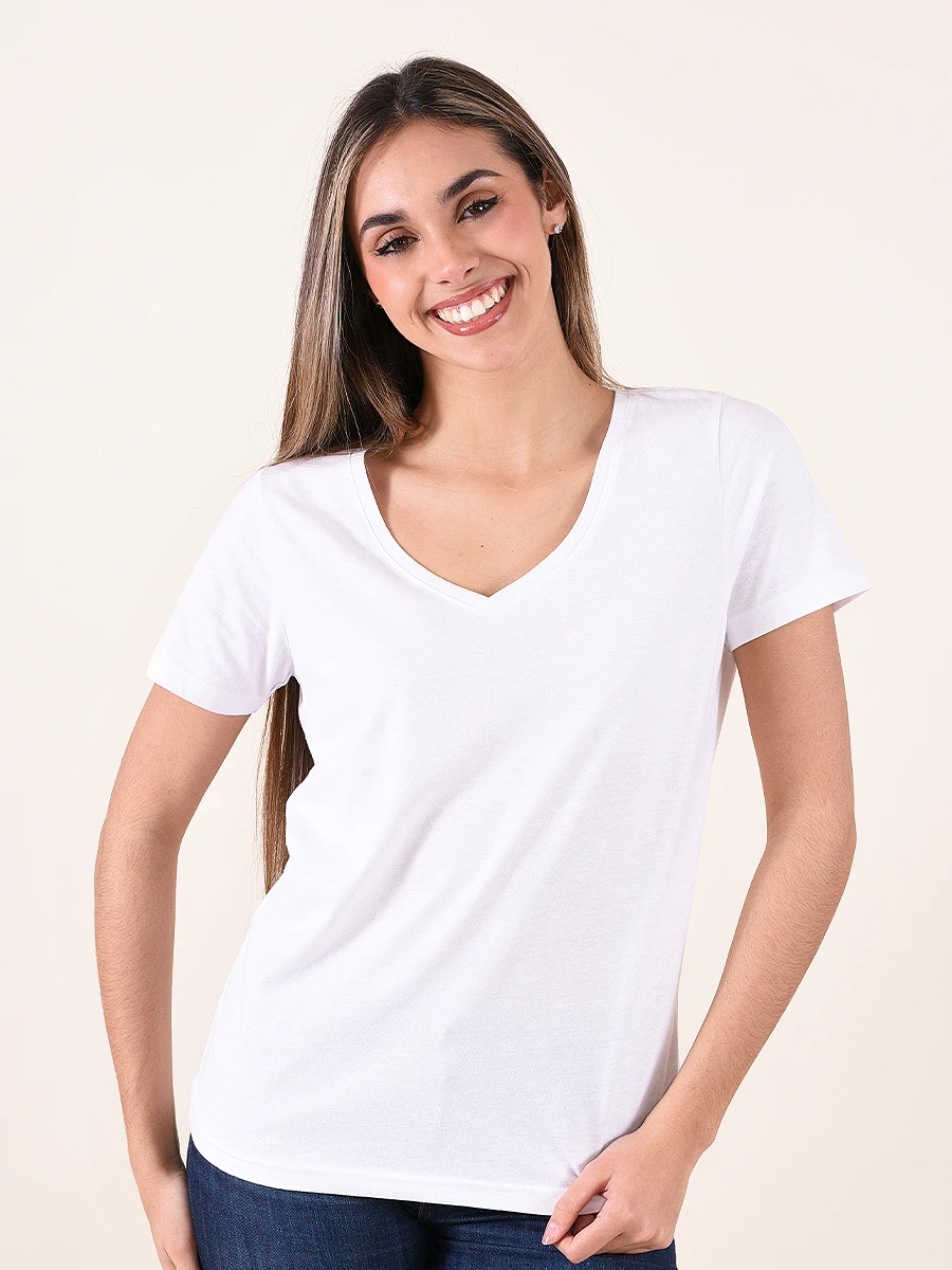 REMERA BASICA AMELIE - BLANCO 
