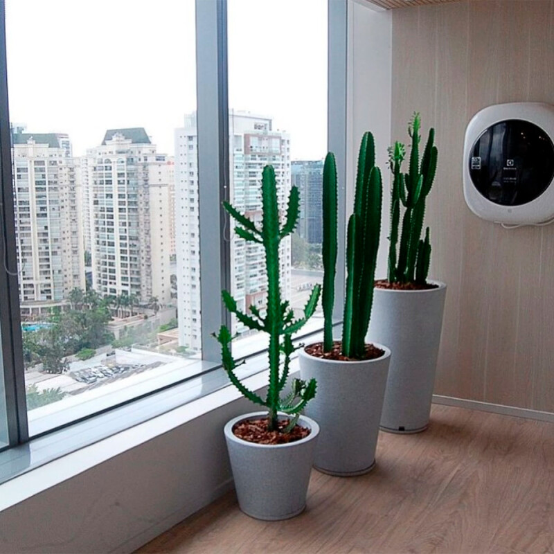 Maceta 38x57cm genebra graphito efecto piedra PIEDRA