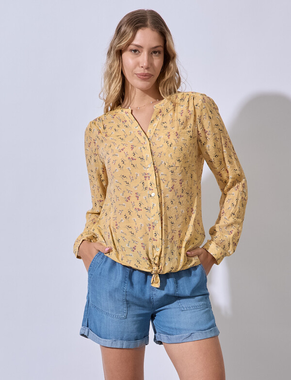 Blusa Gasa Prints AMARILLO/MULTI