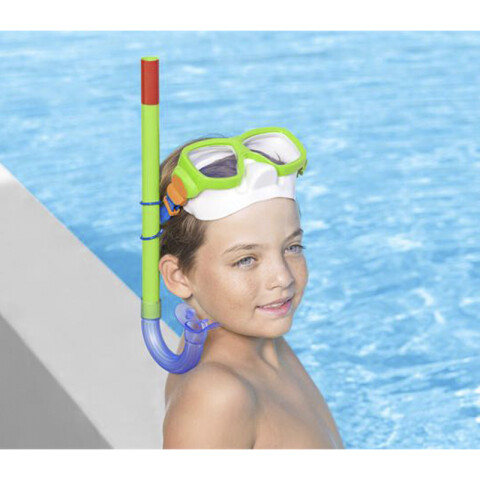 Set de Snorkel Essential Bestway Protección UV Colores Surtidos Más 7 Años