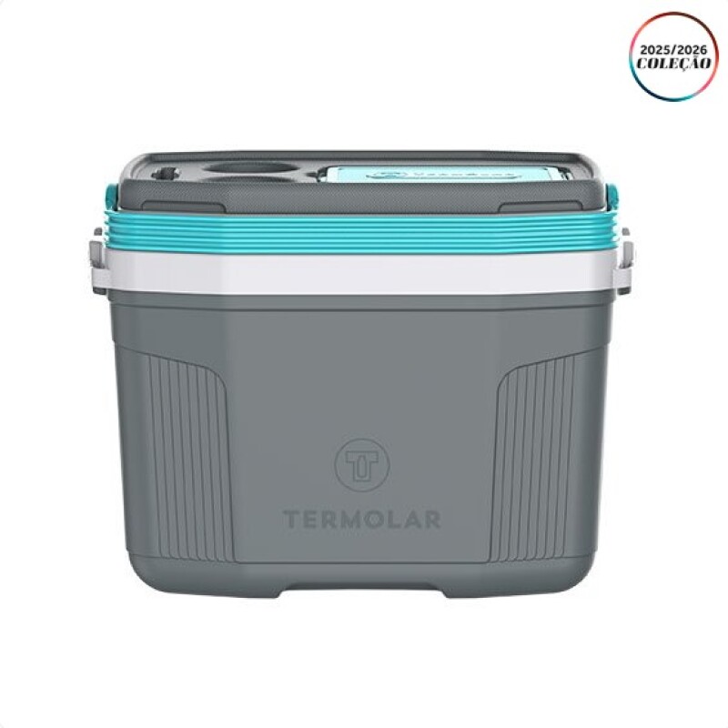 Conservadora Termolar 20 lts GRIS CON CELESTE