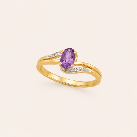 Anillo Princess Amatista - Oro 9k Anillo Princess Amatista - Oro 9k