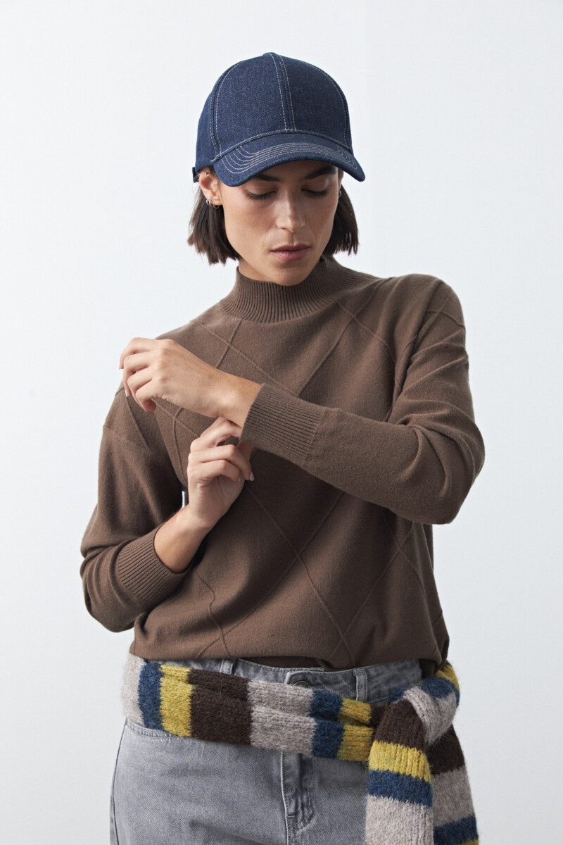 POLERA JAVAIOLA Marrón oscuro