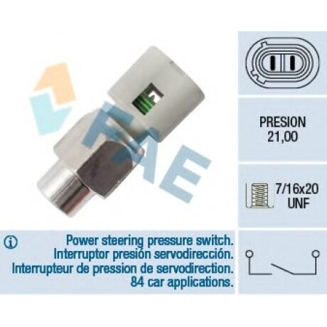 BULBO INTERRUPTOR RENAULT DIR. HIDRAULICA CLIO II KANGOO MEGANE II LAGUNA II - BULBO INTERRUPTOR RENAULT DIR. HIDRAULICA CLIO II KANGOO MEGANE II LAGUNA II -