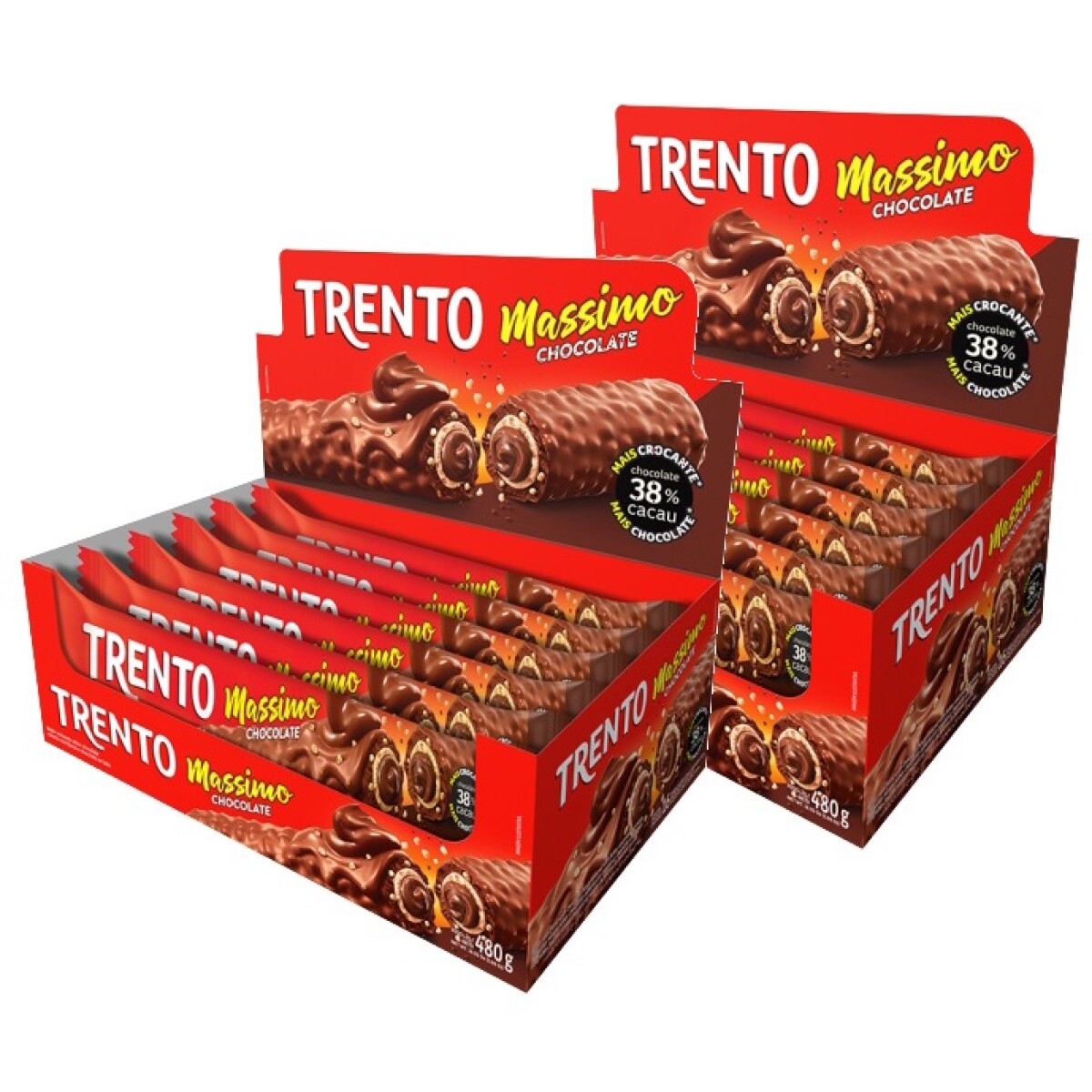 Barquillo Trento Rell x 16 - Massimo Chocolate 