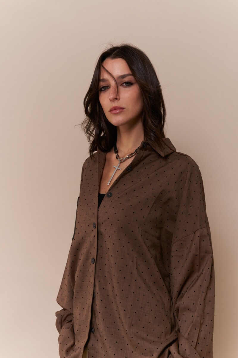 Camisa Enriqueta MARRON