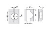 Bisagra push con expulsor integrado 329.17.90 00