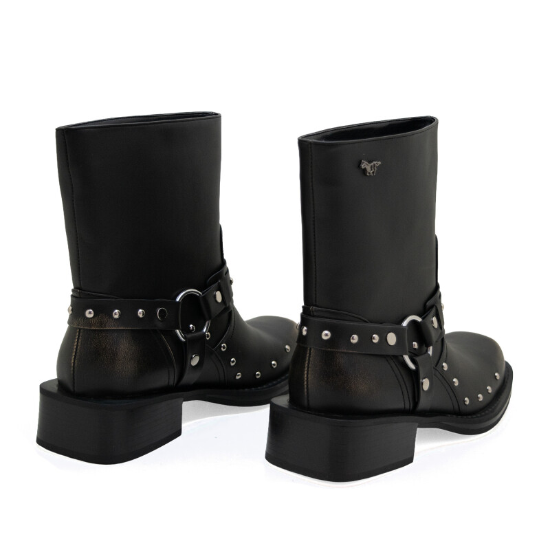 Botas - Country c/hebilla de Mujer - JY3344-3175 Negro-gris