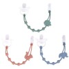 Clip para chupete silicona BUBA Cloudy verde