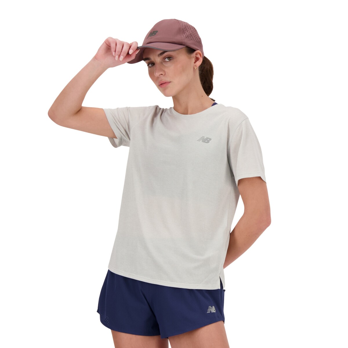 Remera New Balance de Dama - ATHLETICS - WT41253AHH - ASHHEATH 