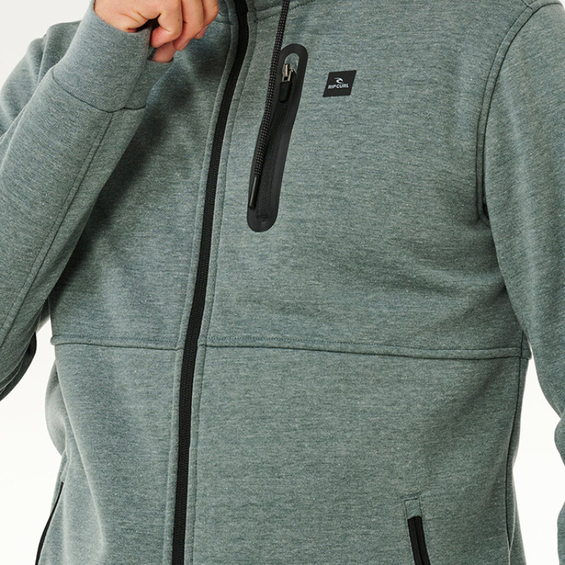 Campera Rip Curl Anti Series Departed Zip Thru - Verde Campera Rip Curl Anti Series Departed Zip Thru - Verde