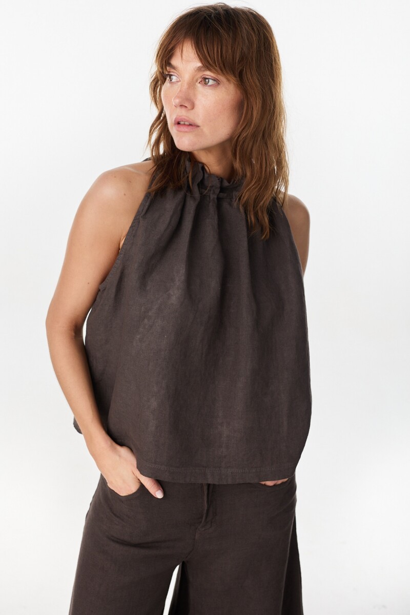 Blusa Ondas - Chocolate 
