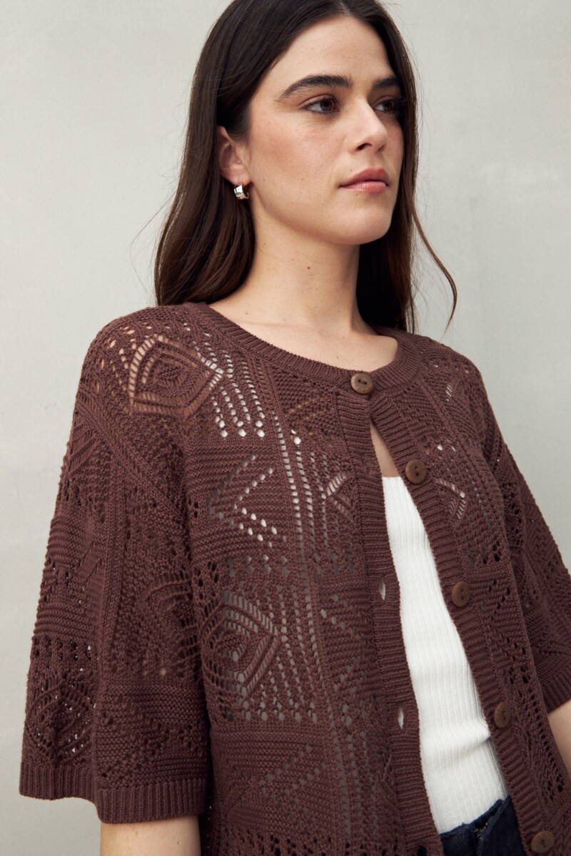 CARDIGAN EMMA Chocolate