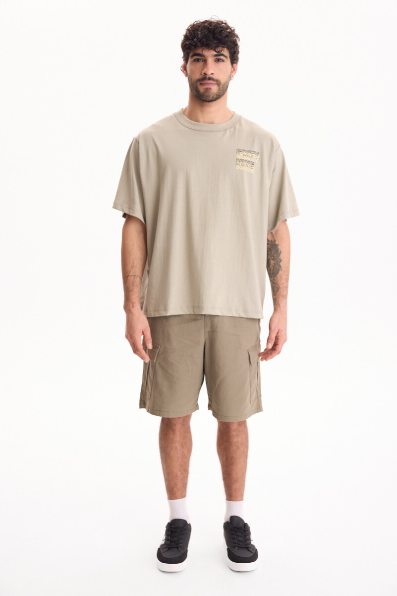 Bermuda De Gabrardina Frame - Verde Militar 