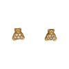 Caravanas Osos oro - Oro bajo - Zirconia - CA8142 conpiedra