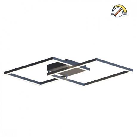 Plafon Spot Led doble marco dimerizable 30W Negro