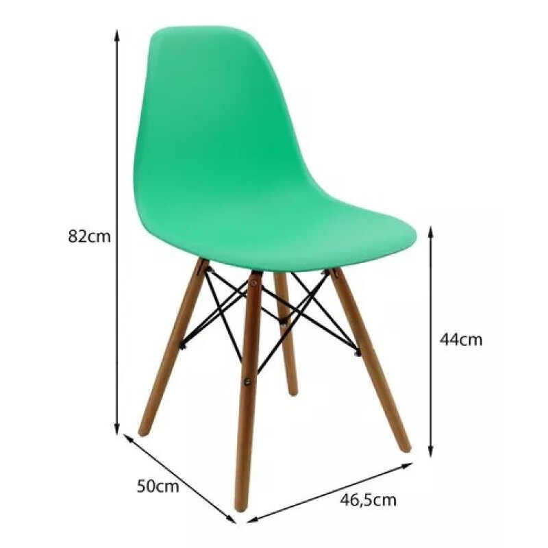 Silla Eames Verde Menta | Diseño Nórdico | Patas de Madera | Comedor, Cocina y Oficina Silla Eames Verde Menta | Diseño Nórdico | Patas de Madera | Comedor, Cocina y Oficina
