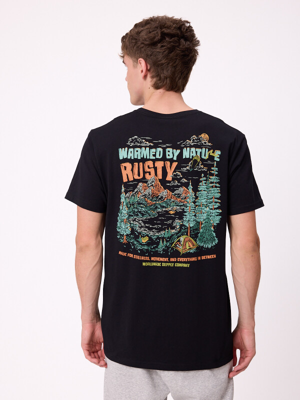 T-SHIRT HAWKER RUSTY Negro