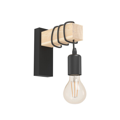 Lámpara de pared E27 brazo de acero móvil +campana EG6122